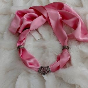 Host Pick 🤗 Silk Scarf with 3 Piece Scarf Jewelry